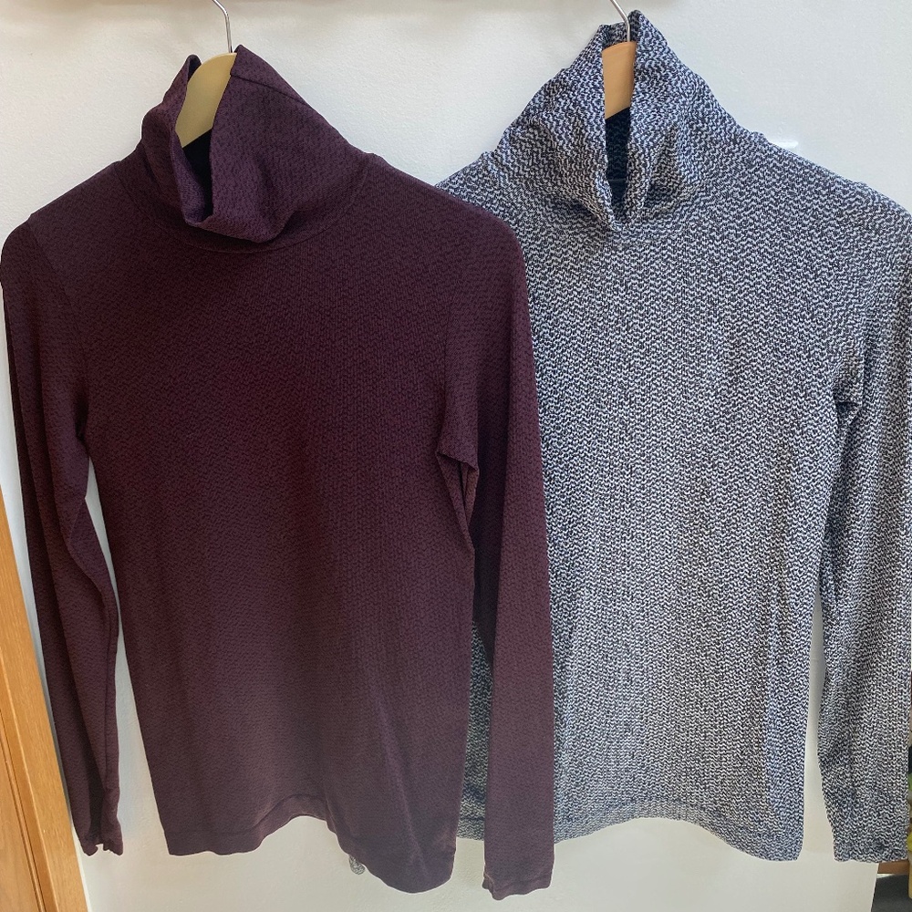 Pair of Athleta Women's Turtlenecks